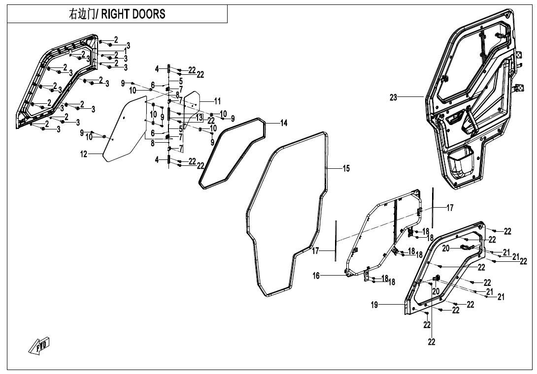 Picture of F37-3-V4 - RIGHT DOORS