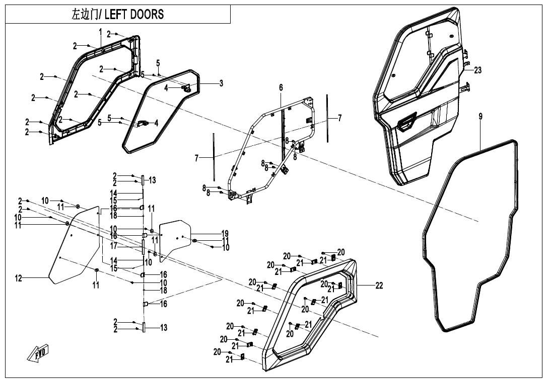Picture of F37-1-A-V3 - LEFT DOORS