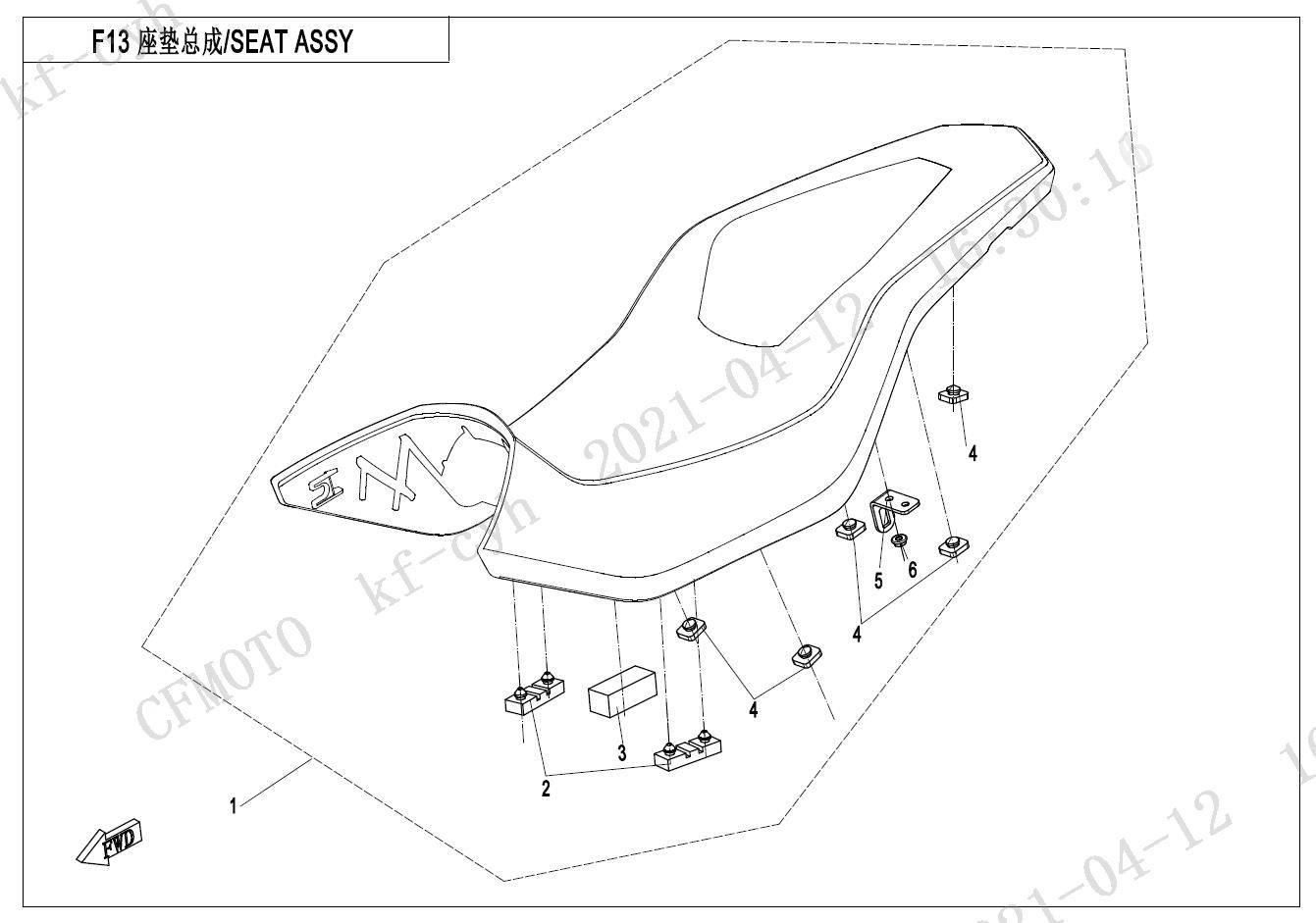 Picture of F13-D - SEAT(THREAD )
