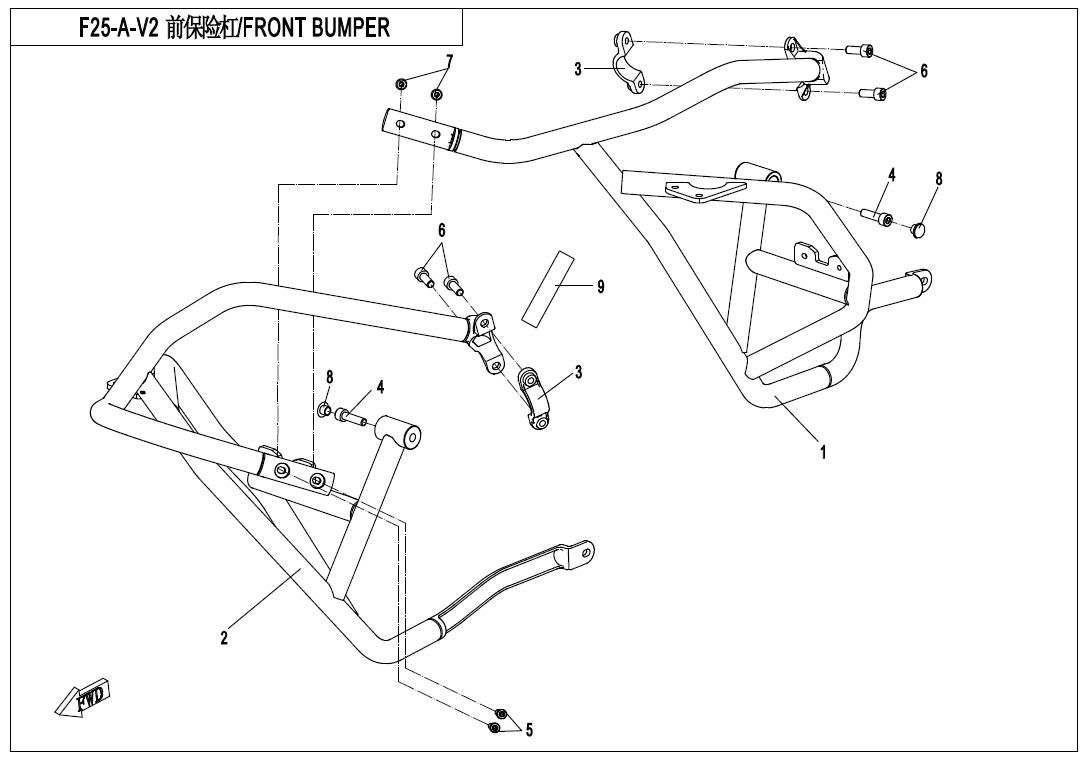 Picture of F25-A-V2 - FRONT BUMPER(NORMAL)