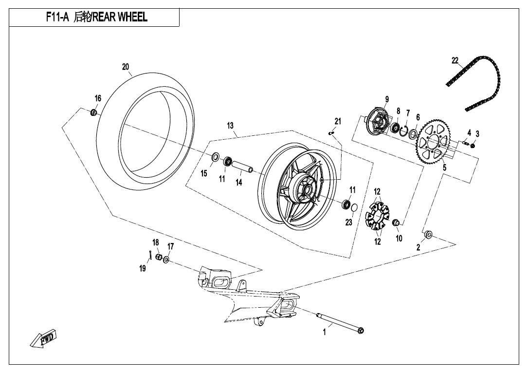 Picture of F11 - REAR WHEEL