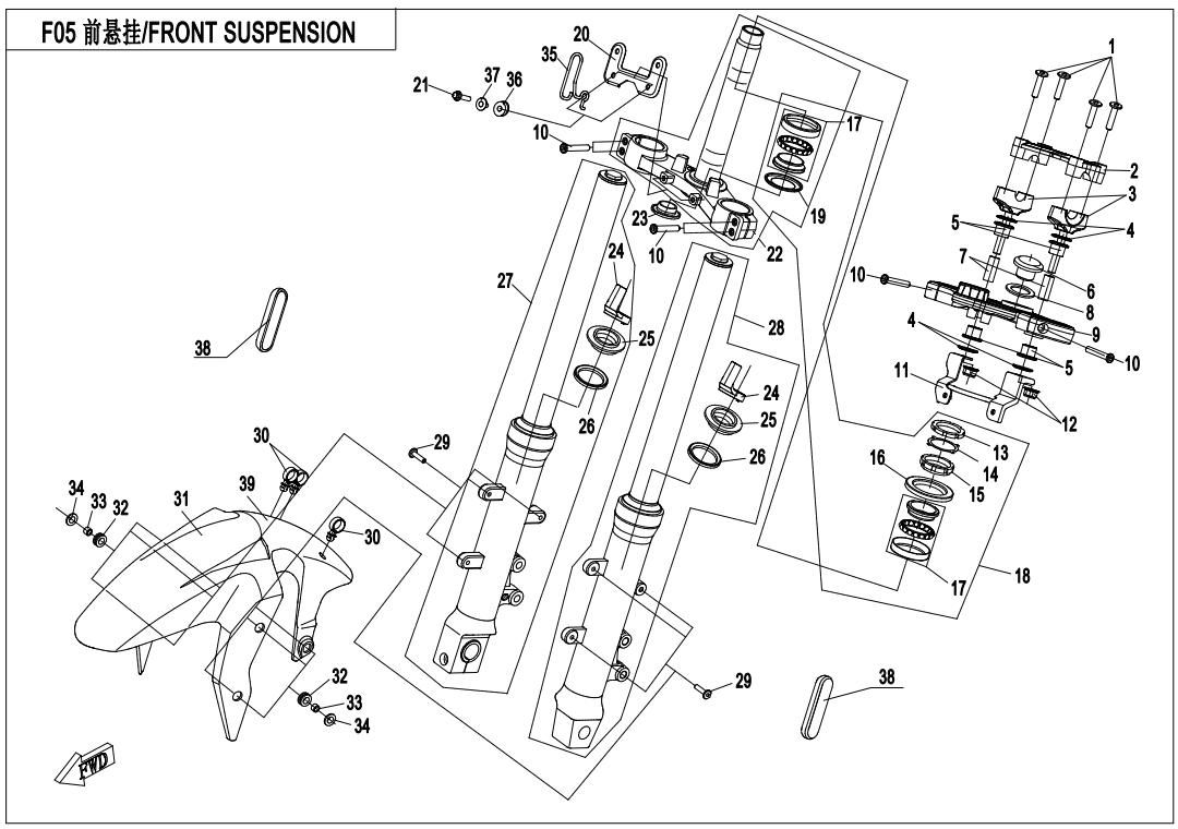 Picture of F05-V2 - FRONT SUSPENSION (KYB)