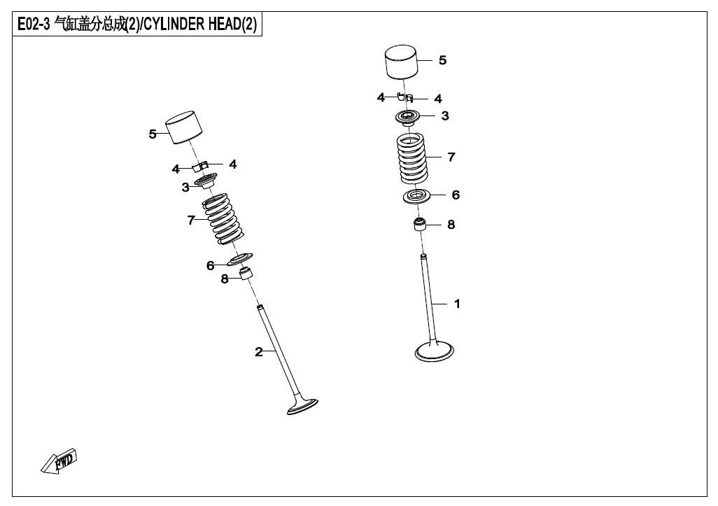 Picture of E02-3 - CYLINDER HEAD (2)