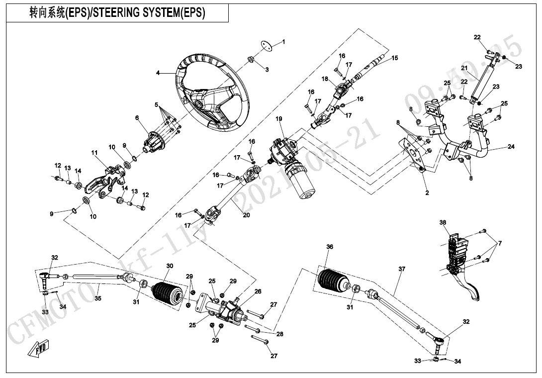 Picture of F10 - STEERING SYSTEM  (EPS - FOR EPS & HUNT MODEL)