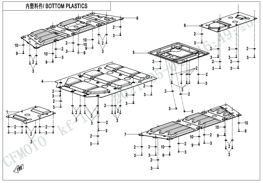 Picture of F04-5 - BOTTOM PLASTICS