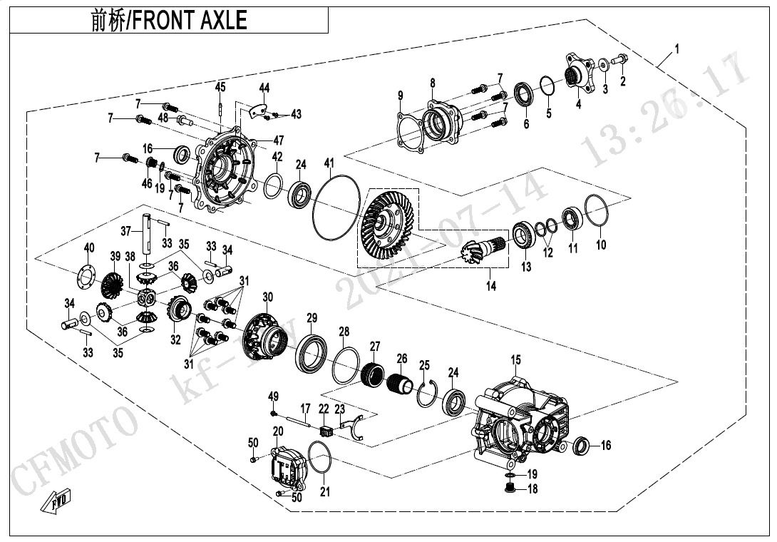 Picture of F31 - FRONT AXLE 