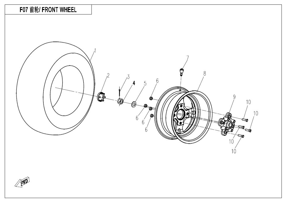 Picture of F07 - FRONT WHEEL