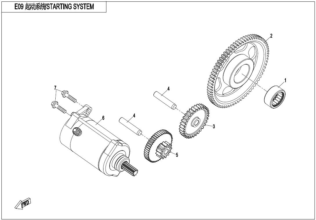Picture of E09 - STARTING SYSTEM