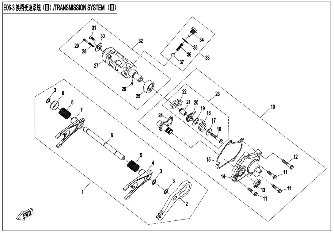 Picture of E06-3-V4 - TRANSMISSION SYSTEM(3)