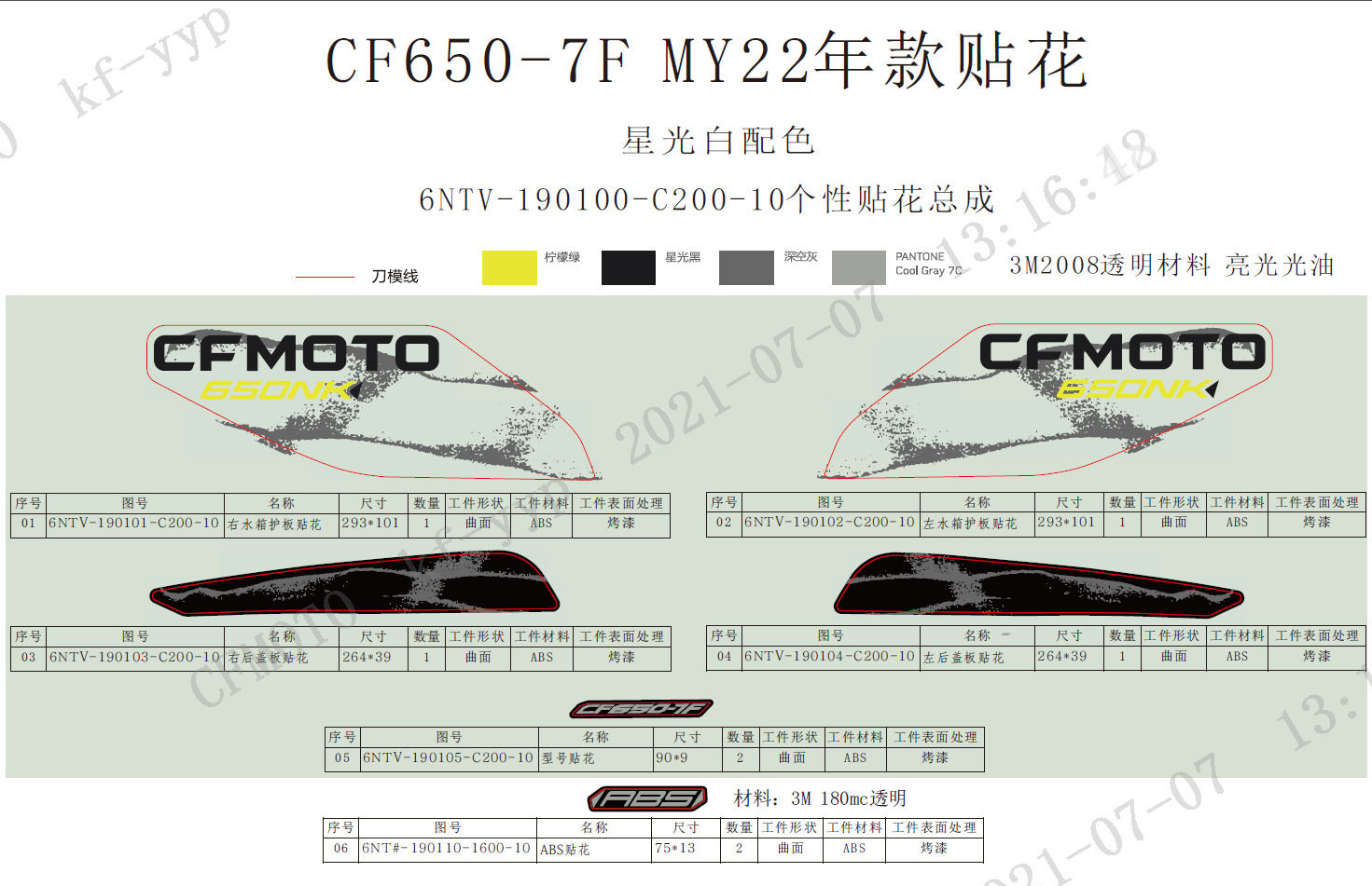 Picture of F19-B - DECAL (NEBULA WHITE)