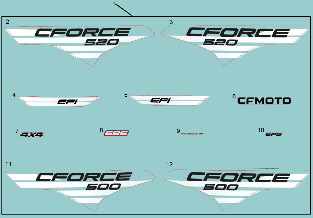 Picture of F19-1-A - DECAL KIT