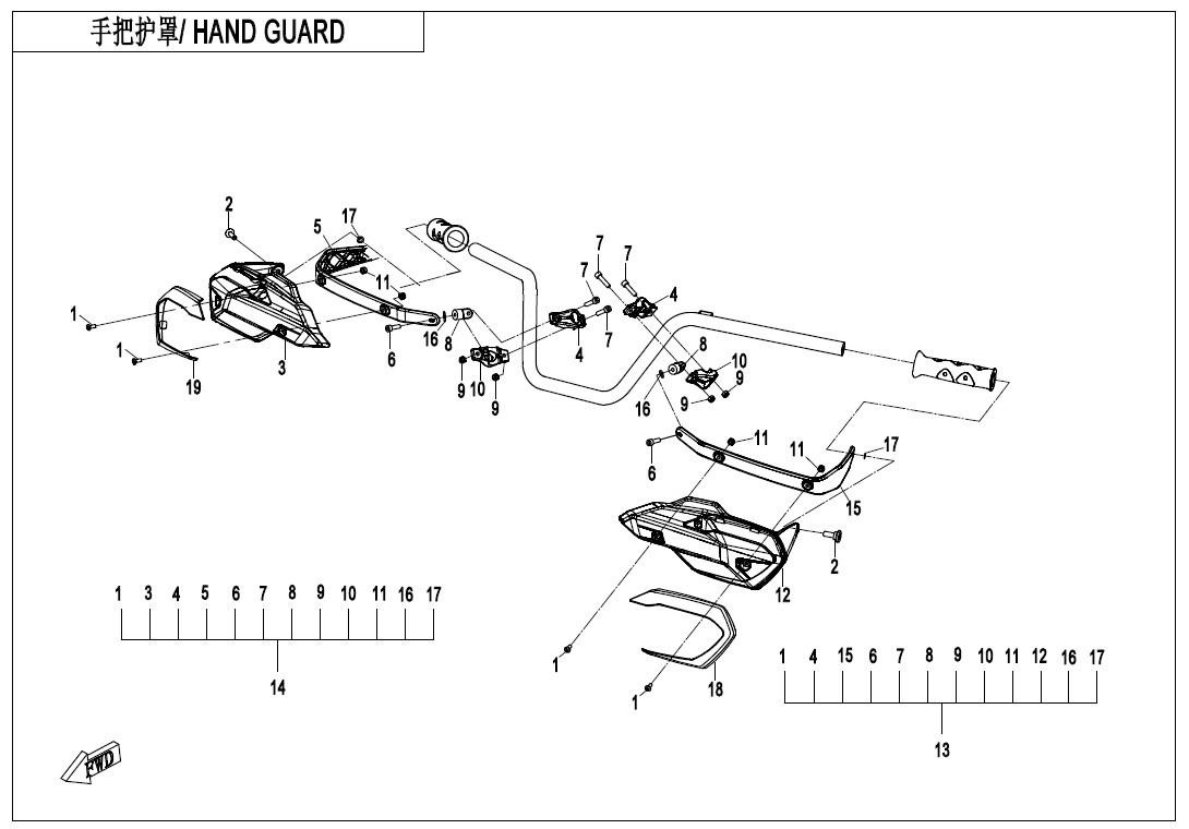 Picture of F10-3 - HAND GUARD