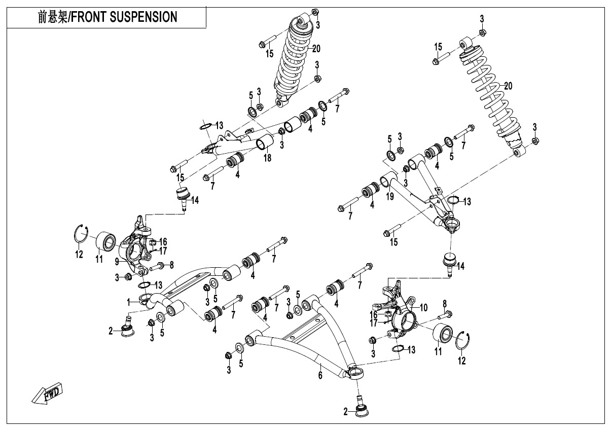 Picture of  F05 - FRONT SUSPENSION