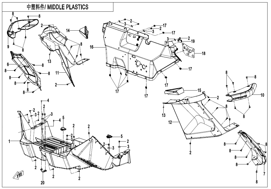 Picture of F04-3-MIDDLE PLASTICS