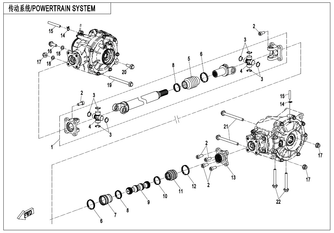 CFMOTO. F30Drivetrain System , Sherco
