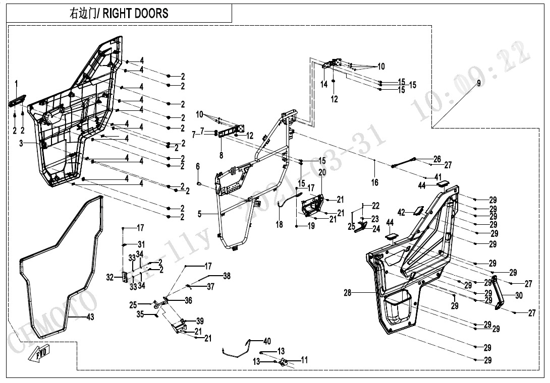 Picture of F37-4 - RIGHT DOORS