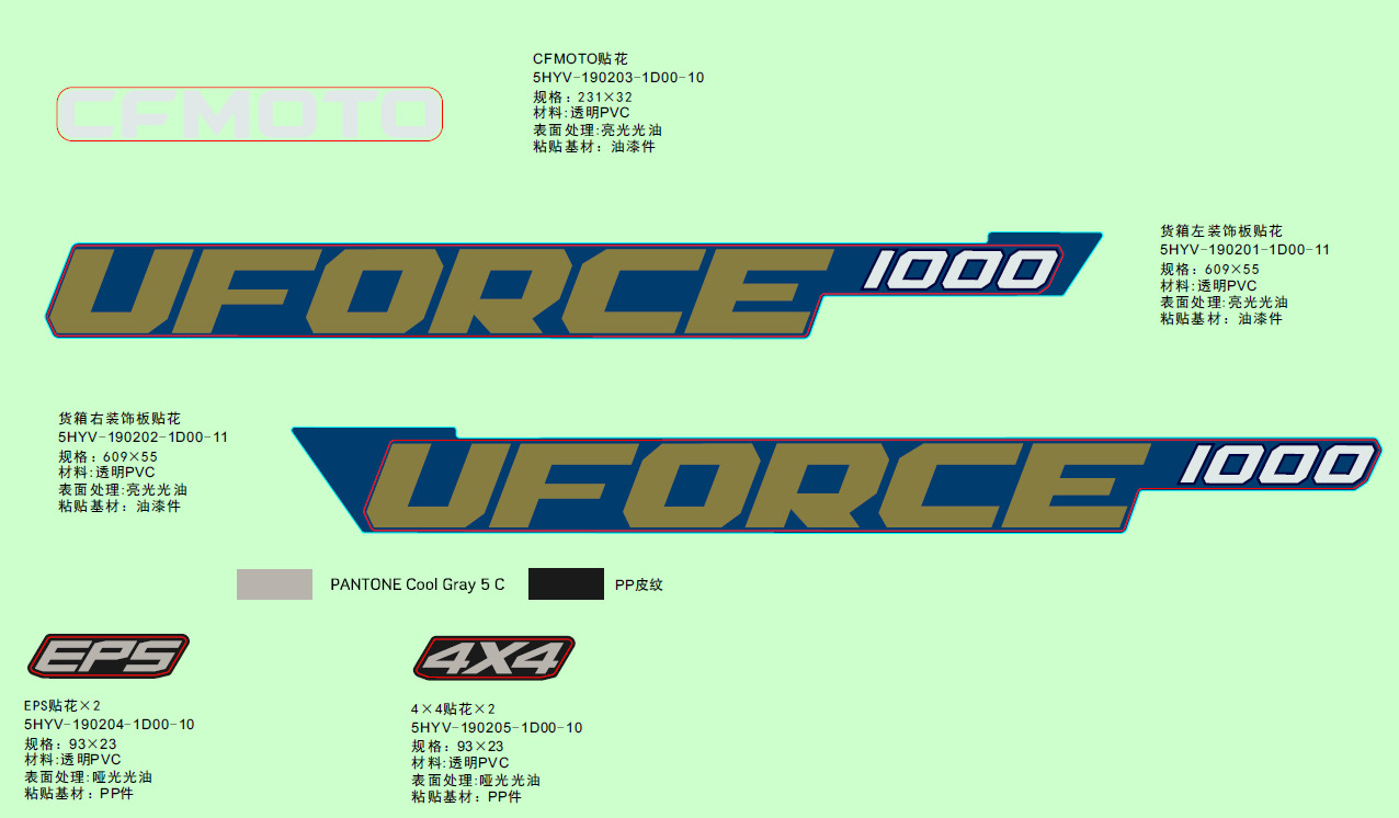 Picture of F19-2-A - DECAL KITS((INTERNATIONAL@^2023,TWILIGHT BLUE)