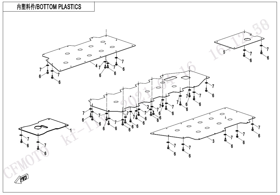 Picture of F04-6 - BOTTOM PLASTICS