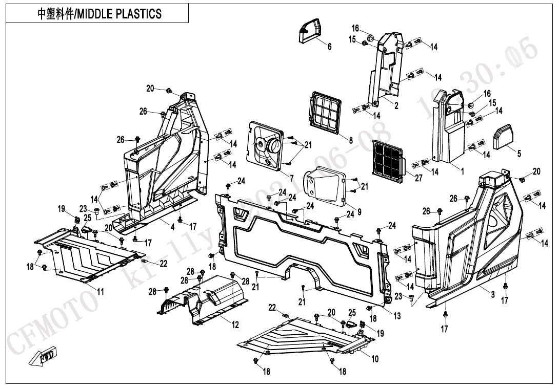 Picture of F04-3-V1 - MIDDLE PLASTICS