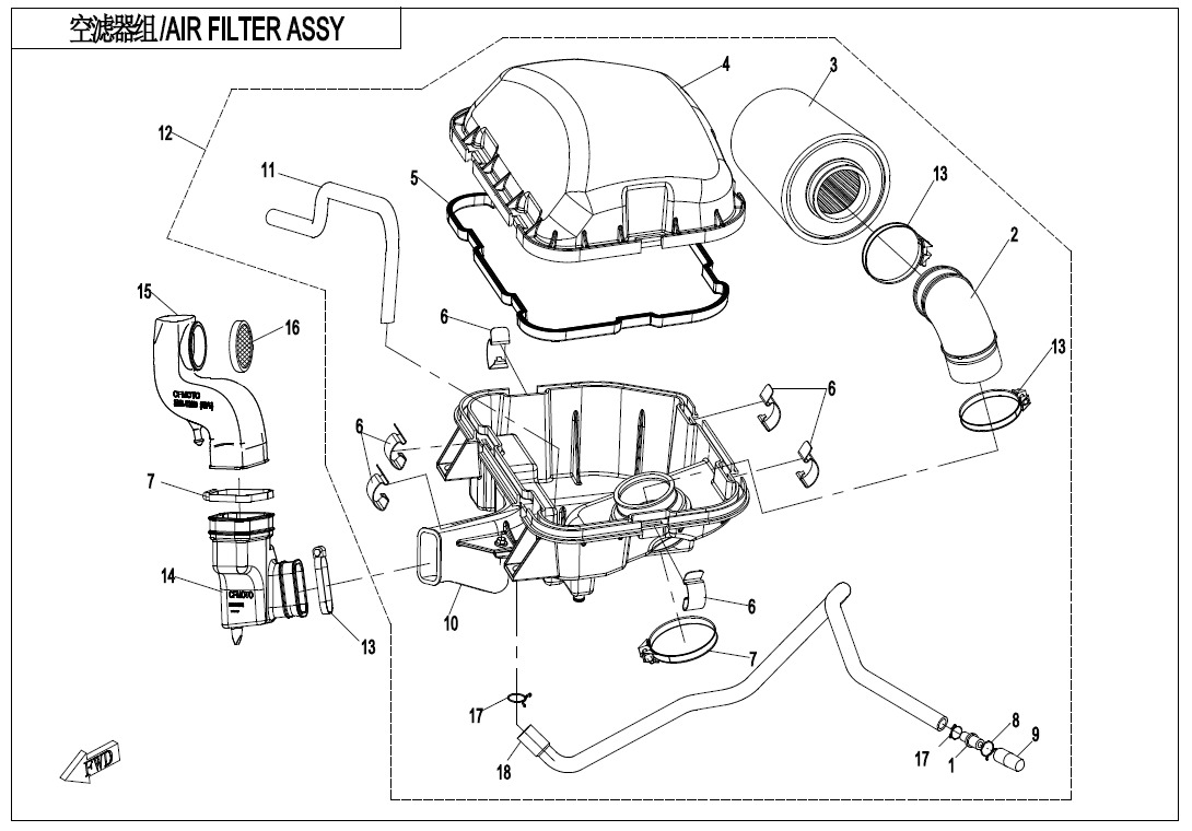 Picture of F41-V3 - AIR FILTER ASSY.
