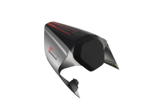 Picture of 6AQV-801200-1000 - 450SR SOLO SEAT COWL - ZIRCON BLACK/VELOCITY GREY