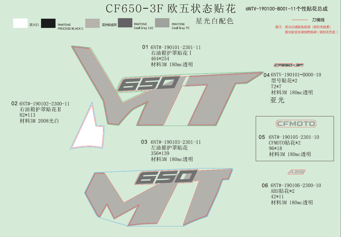 Picture of F19-C - DECAL(NEBULA WHITE)