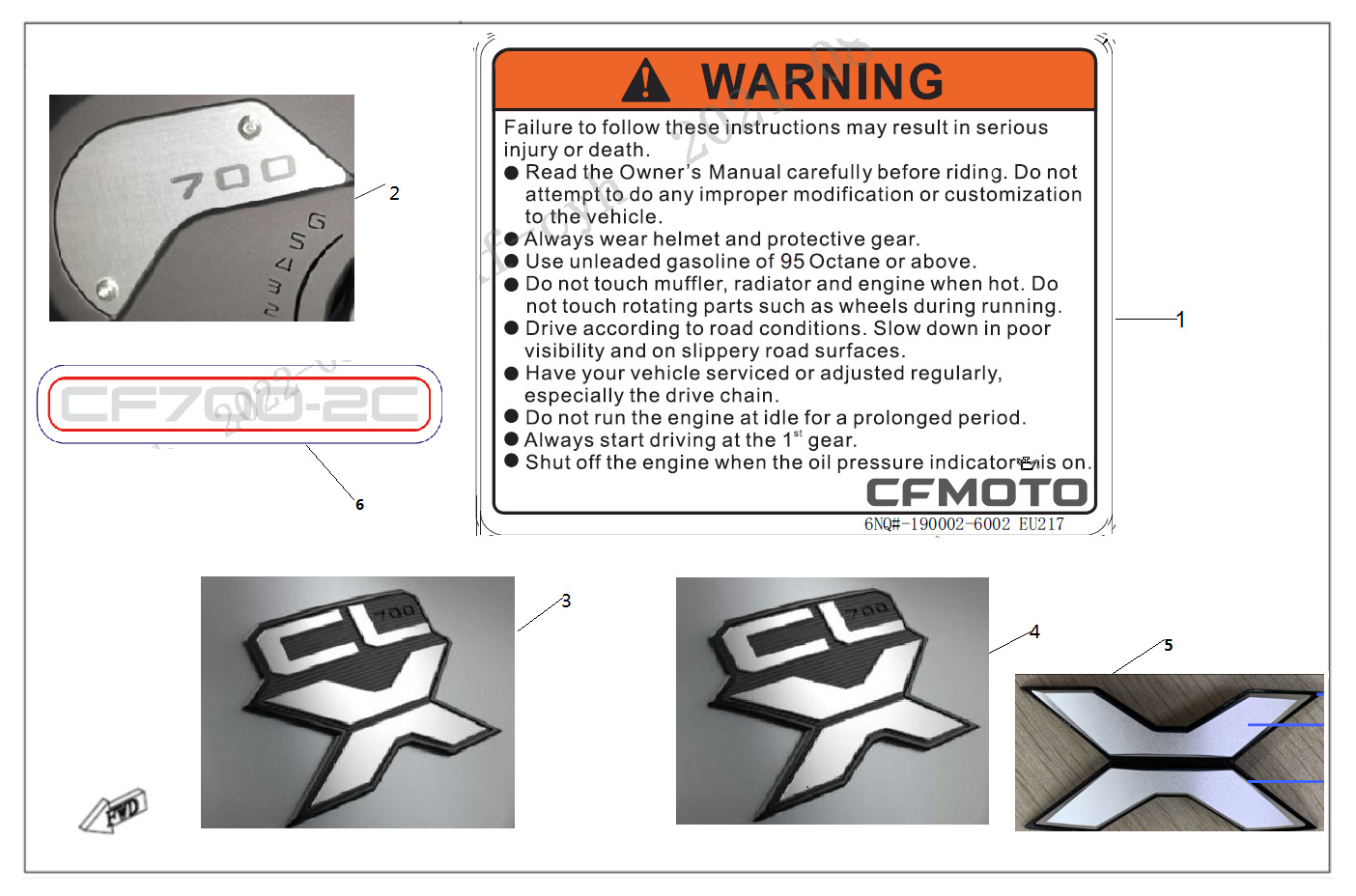 Picture of F19-1 - WARNING DECAL KITS