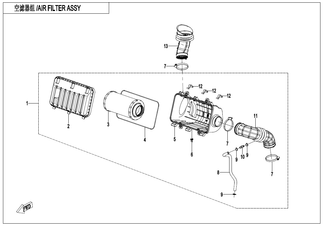 Picture of F41 - AIR FILTER ASSY