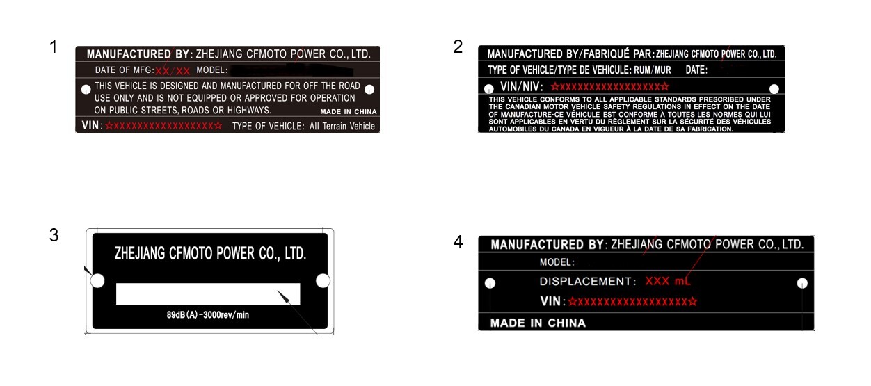 Picture of F19-4-V2 - VEHICLE PLATE