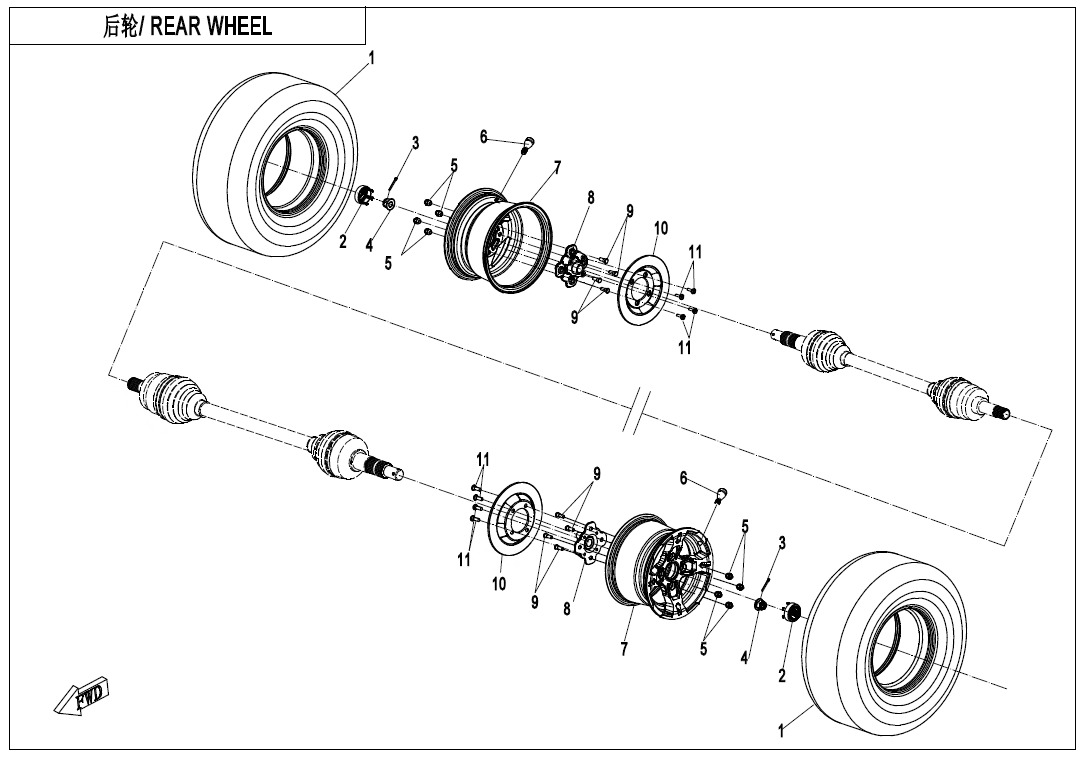 Picture of F11 - REAR WHEEL