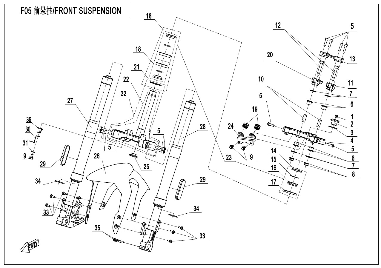 Picture of F05 - FRONT SUSPENSION