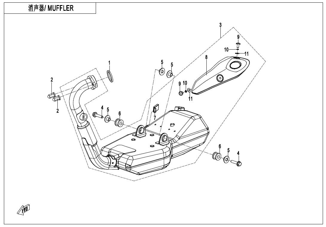 Picture of F02-A-V2 - MUFFLER