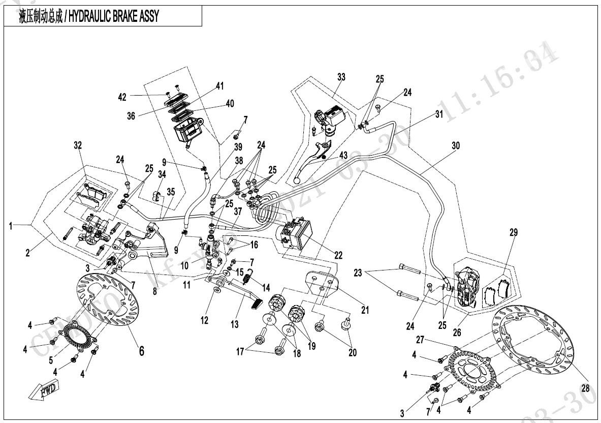 Picture of F08-A - BRAKE SYSTEM(DALU  MAB)