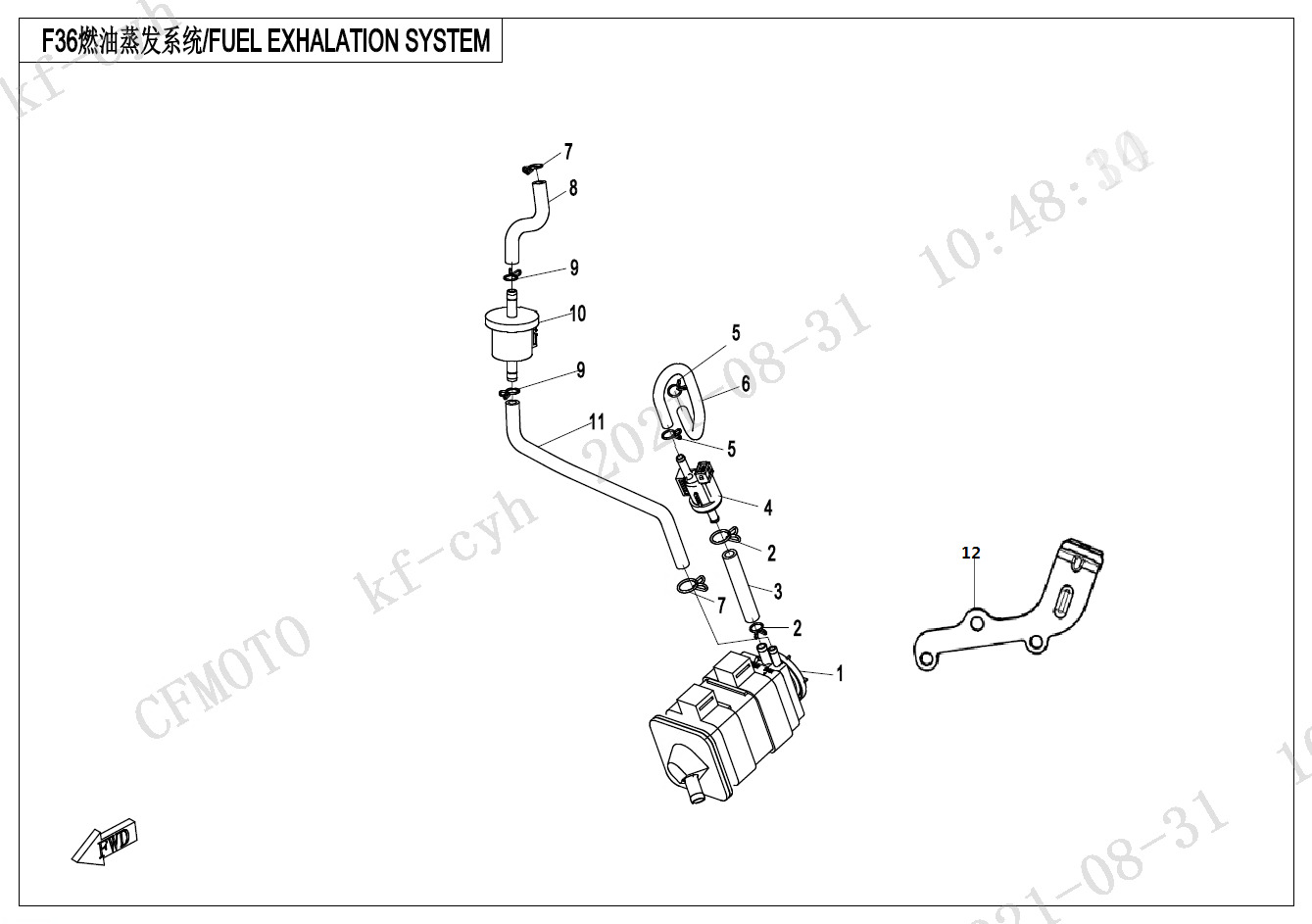 Picture of F36 - FUEL EVAPORATION SYSTEM