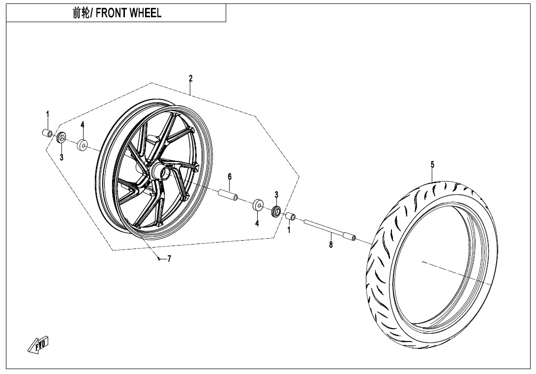 Picture of F07 - FRONT WHEEL