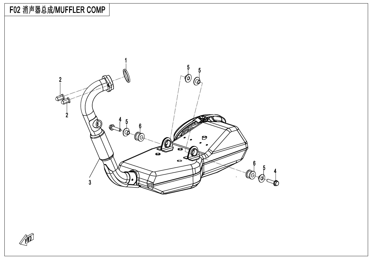 Picture of F02-A - MUFFLER