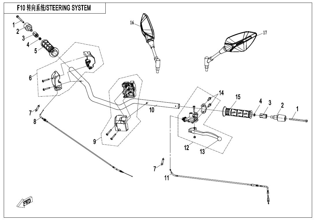Picture of F10-B - STEERING SYSTEM（ORDINARY）