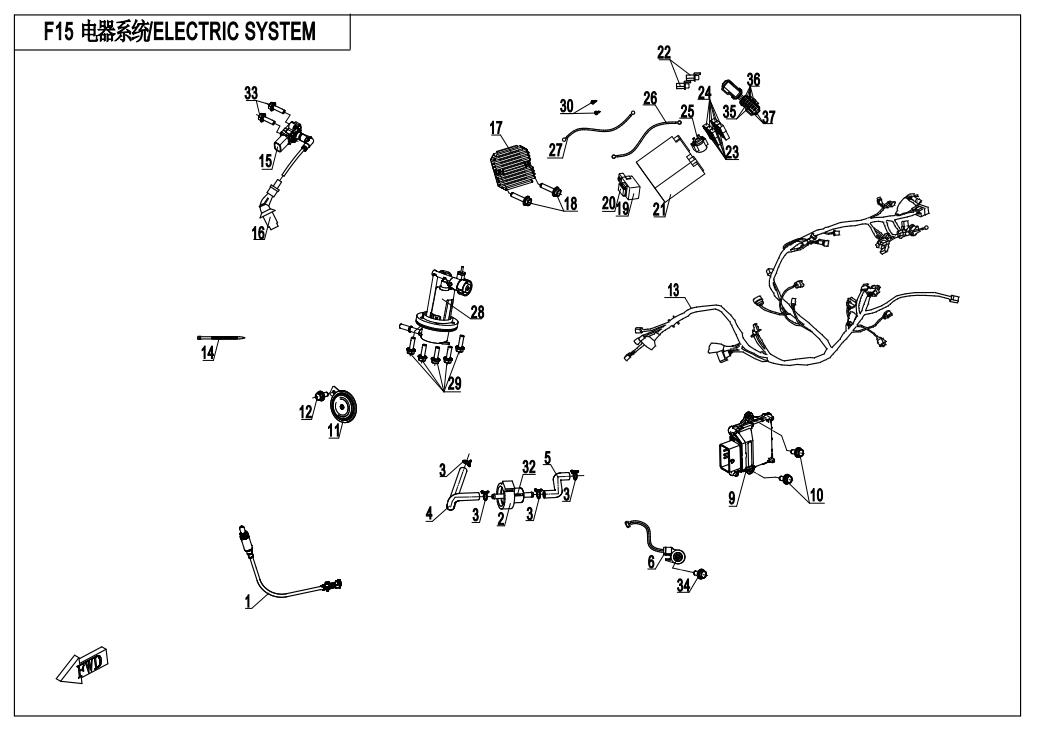 Picture of F15-B - ELECTRIC SYSTEM(NON ABS)