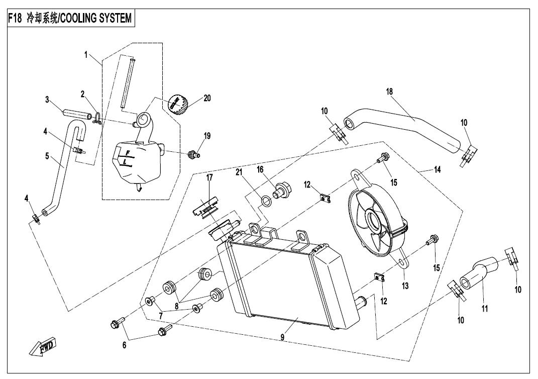Picture of F18 - COOLING SYSTEM
