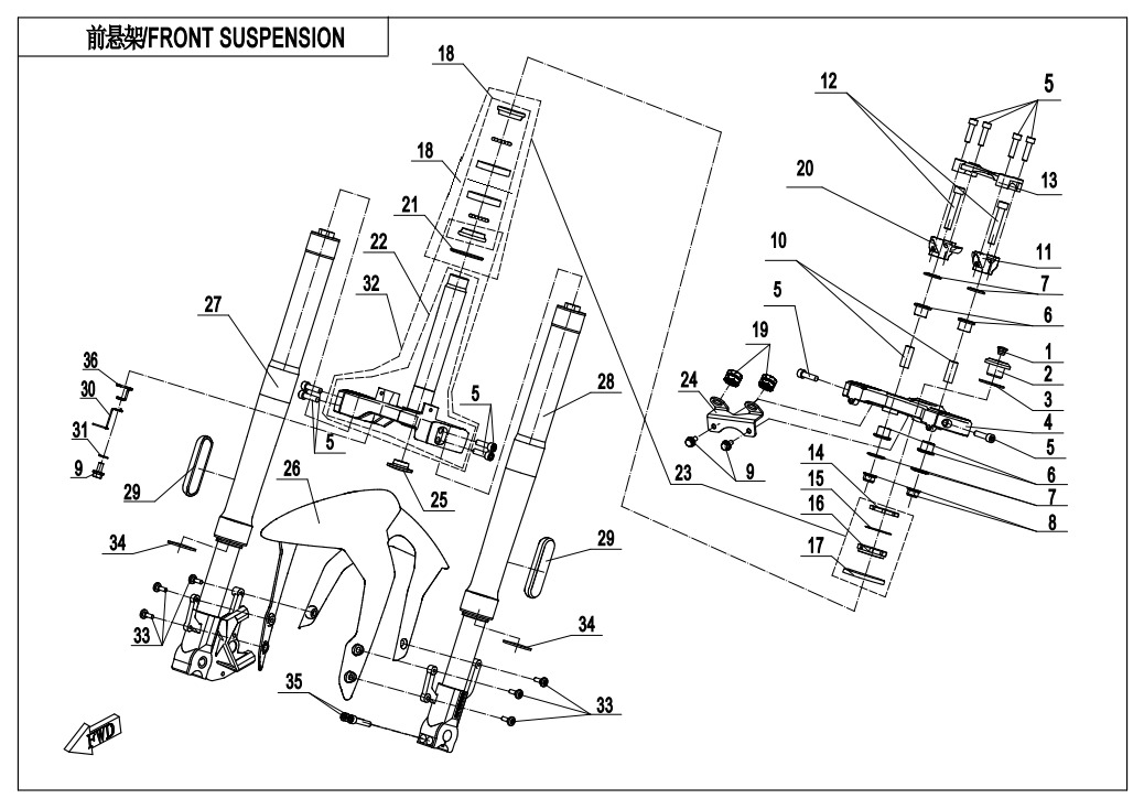 Picture of F05 - FRONT SUSPENSION
