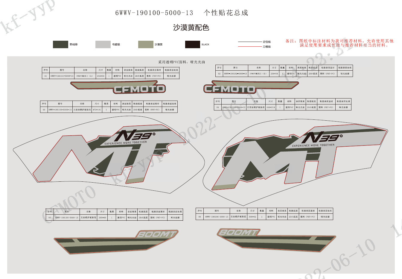 Picture of F19-5 - DECAL (TOURING-SANDSTONE YELLOW)