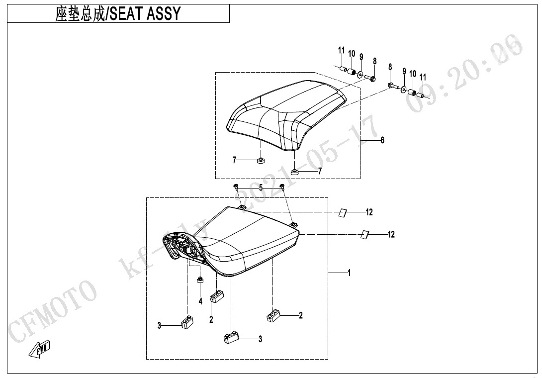 Picture of F13-A - SEAT ASSY (SPORT - NON-HEATED)