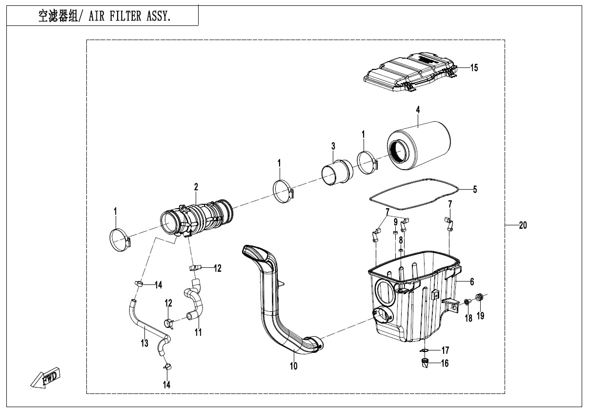 Picture of F41-V2 - AIR FILTER ASSY
