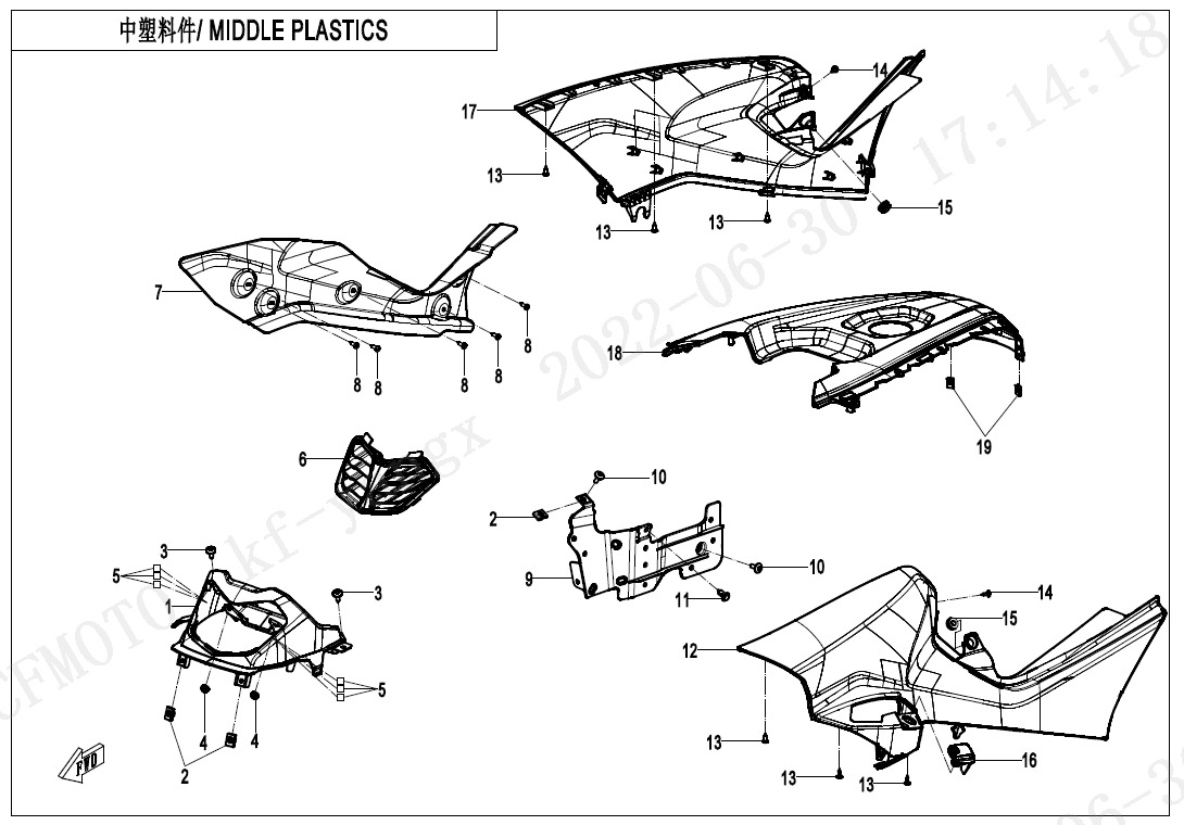 Picture of F04-3 - MIDDLE PLASTICS