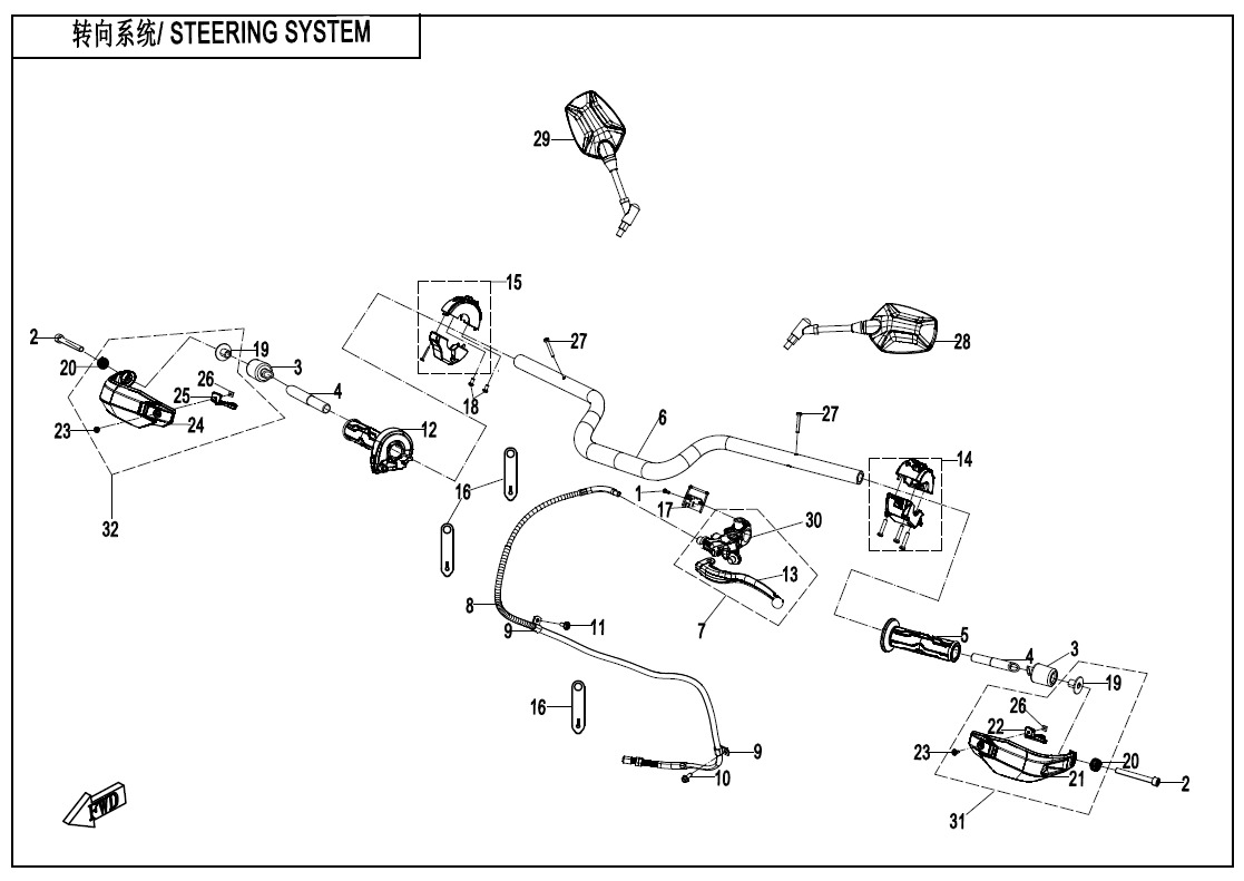 Picture of F10-C - STEERING SYSTEM (EXPLORE EDITION)