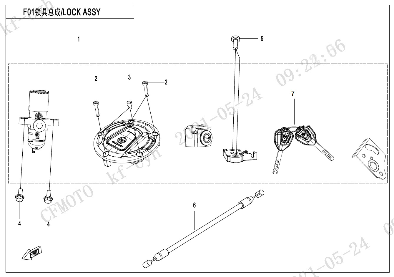 Picture of F01-A - LOCK KIT