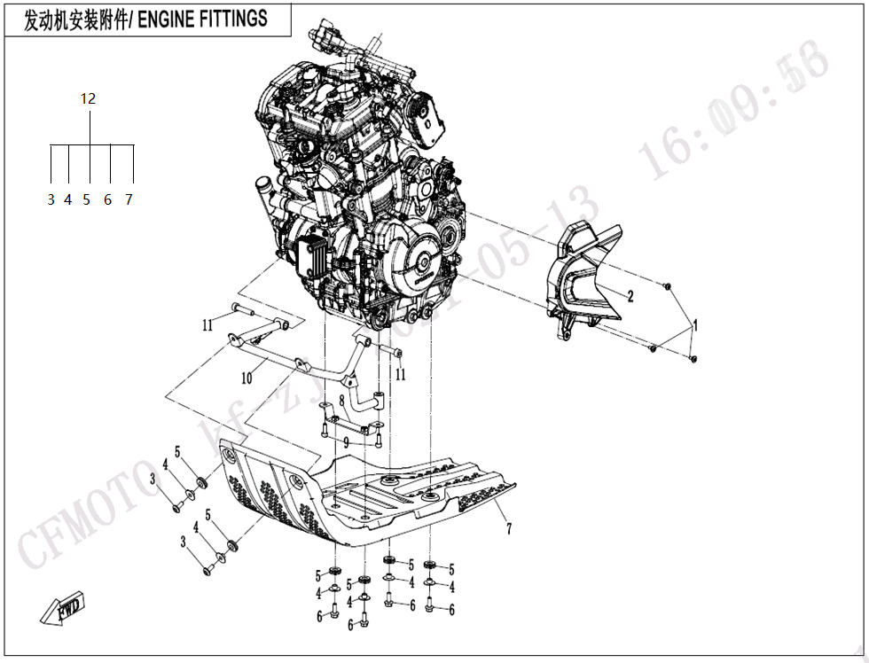 Picture of F00-B - ENGINE FITTINGS