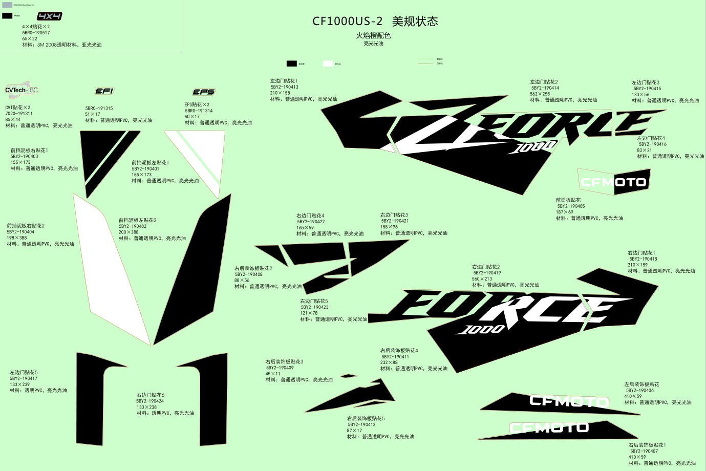 Picture of F19-2-A - DECAL,2021,NA(LAVA ORANGE)