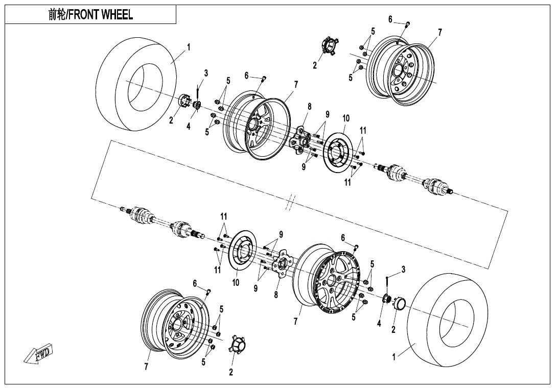 Picture of F07 - FRONT WHEEL