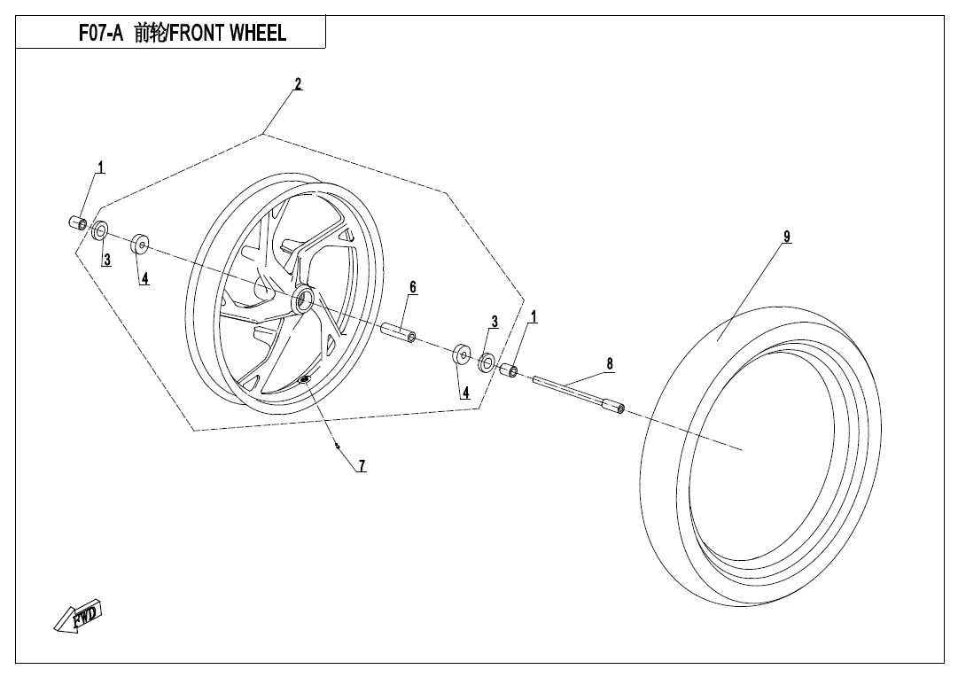 Picture of F07 - FRONT WHEEL